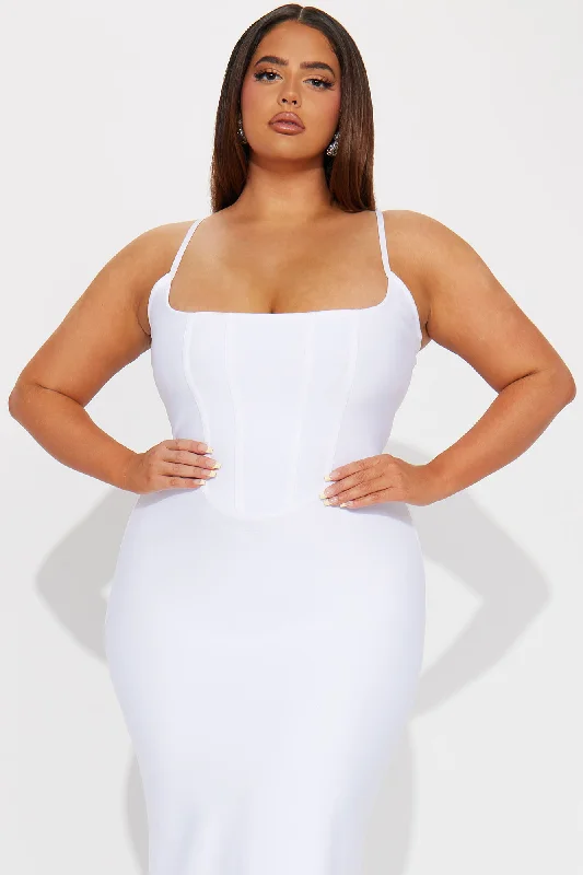 Brenda Bandage Maxi Dress - White