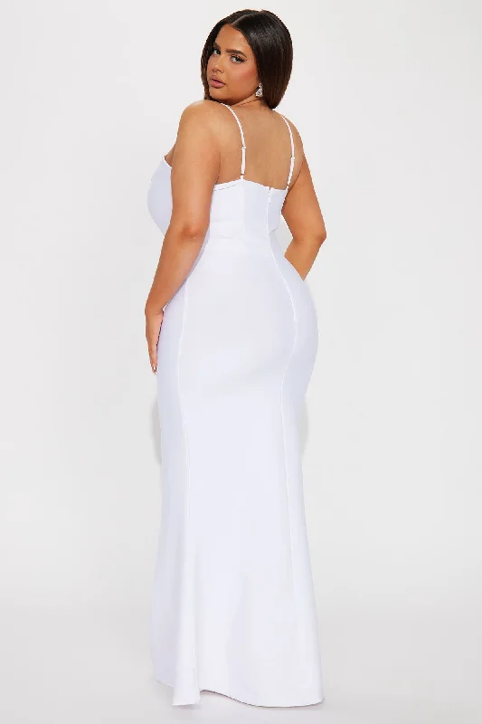 Brenda Bandage Maxi Dress - White