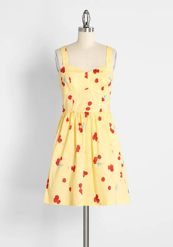 Peace of Mind in the Sunshine Fit and Flare Sundress