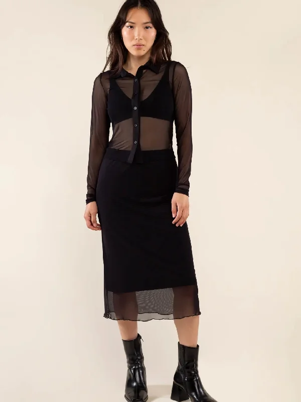 Bess Mesh Skirt (plus size only!)