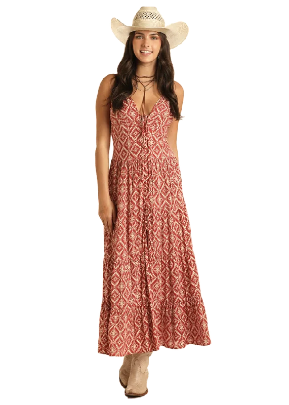 Women's Rock & Roll Cowgirl Maxi Dress #BWD0R03880