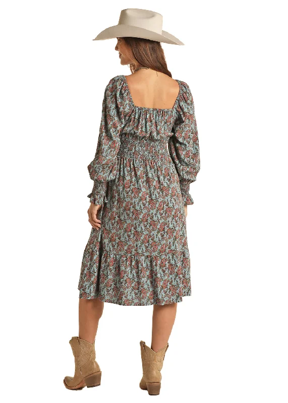 Women's Rock & Roll Paisley Dress #BWD2R02102