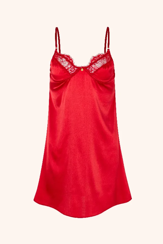 Slip Dress Red