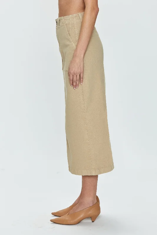 Pamela Utility Skirt - Latte