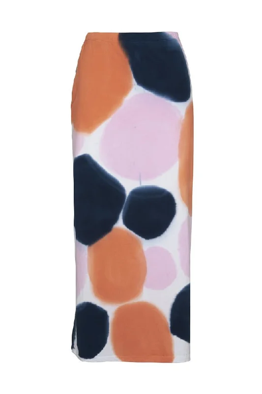 Stam Pencil Skirt Orange/Navy/Pink