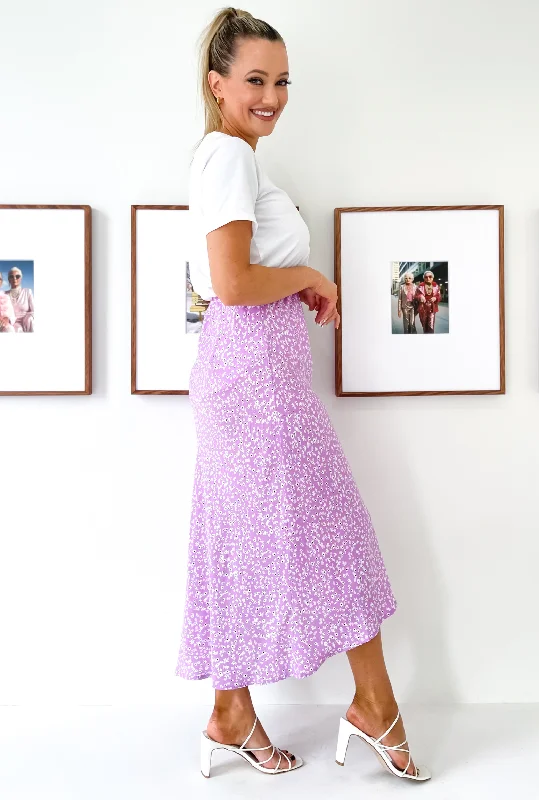 Violet Daisy Skirt - Lilac