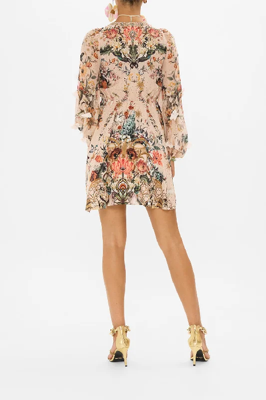 SHORT WRAP TIE DRESS ROSE GARDEN REVOLUTION