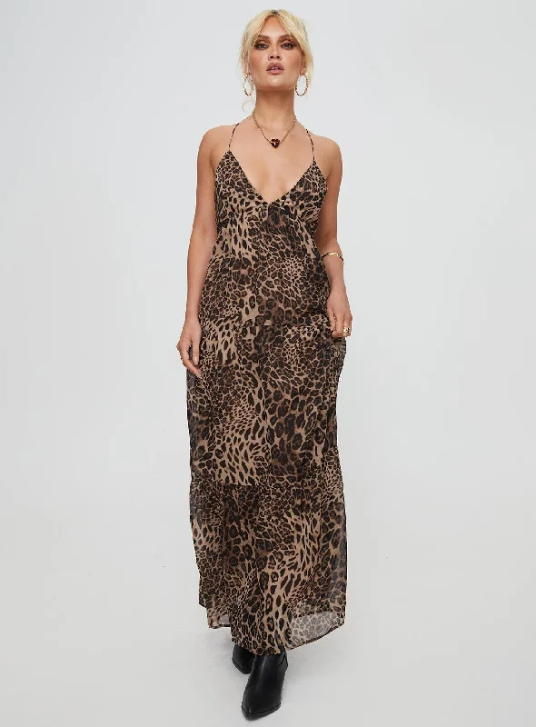 Chelsea Maxi Dress Brown