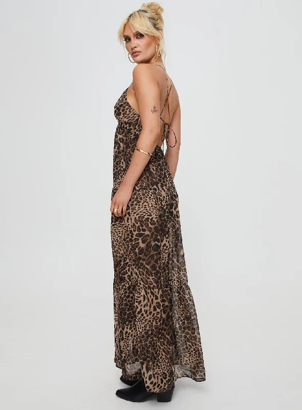 Chelsea Maxi Dress Brown