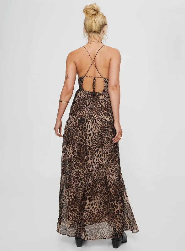 Chelsea Maxi Dress Brown