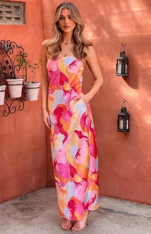 Damia Sun Print Maxi Dress