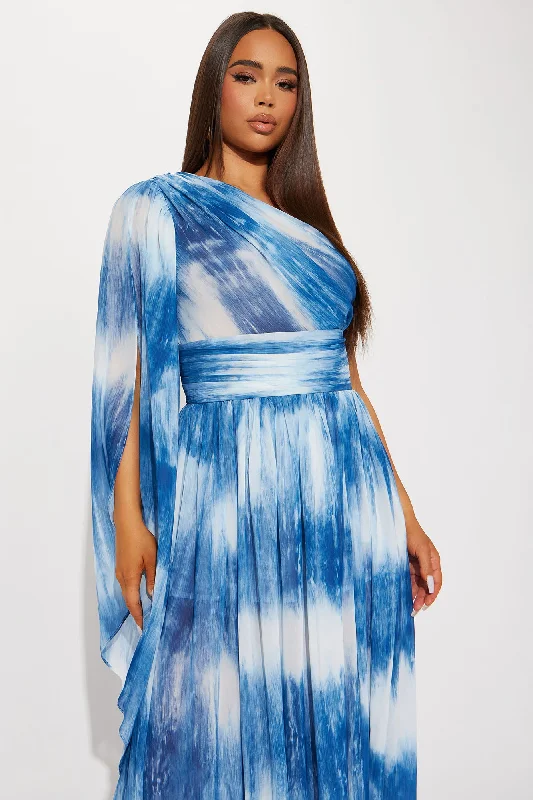 Daniella Maxi Dress - Blue/combo