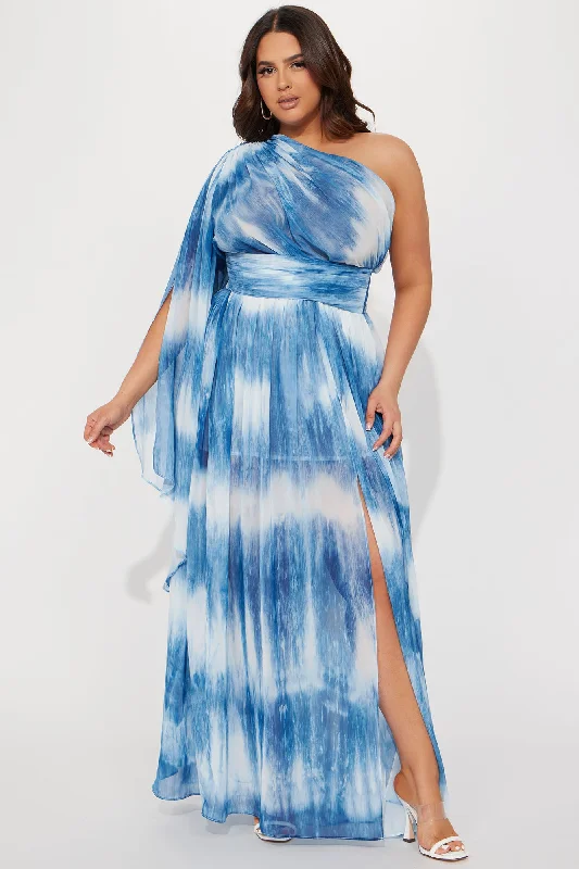 Daniella Maxi Dress - Blue/combo