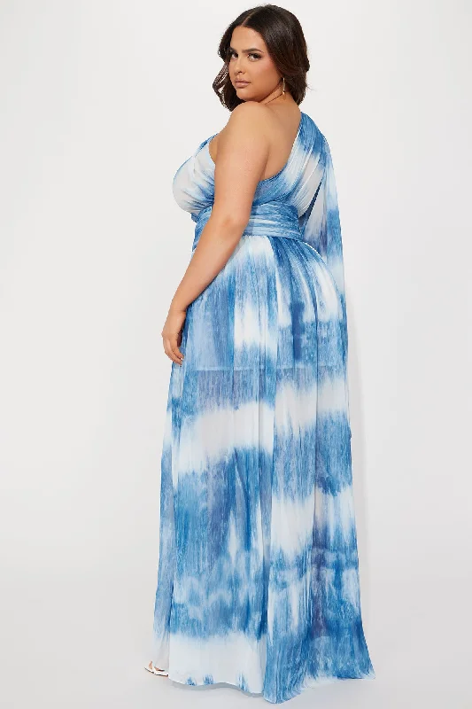 Daniella Maxi Dress - Blue/combo