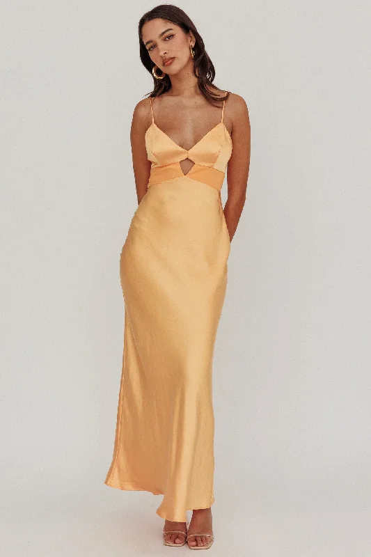 Eternal Sun Keyhole Bust Maxi Dress Mango