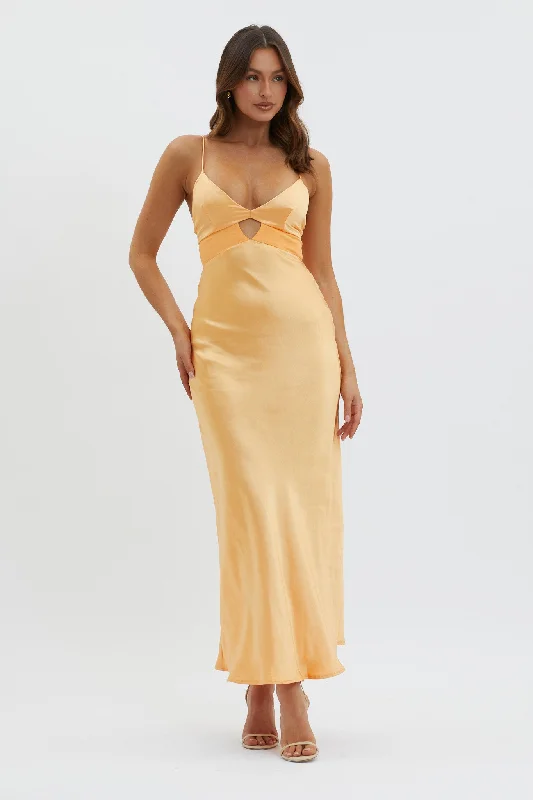 Eternal Sun Keyhole Bust Maxi Dress Mango