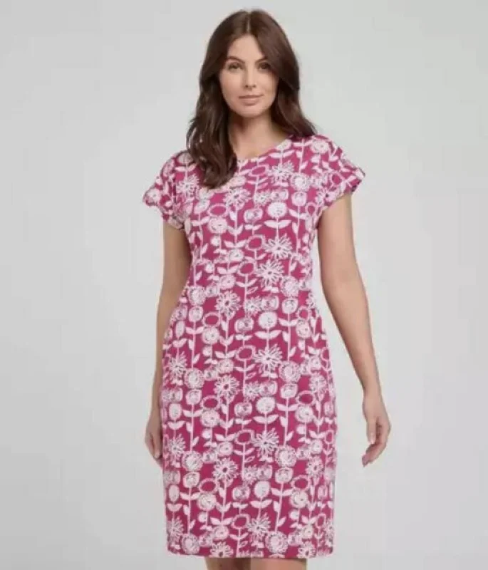 Flower Print Florida Jersey Dress