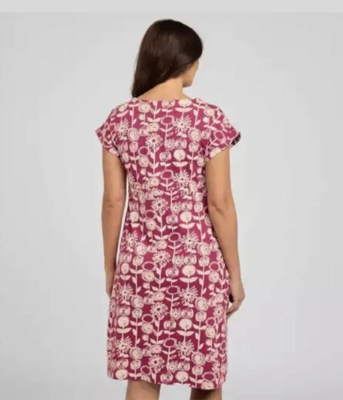 Flower Print Florida Jersey Dress