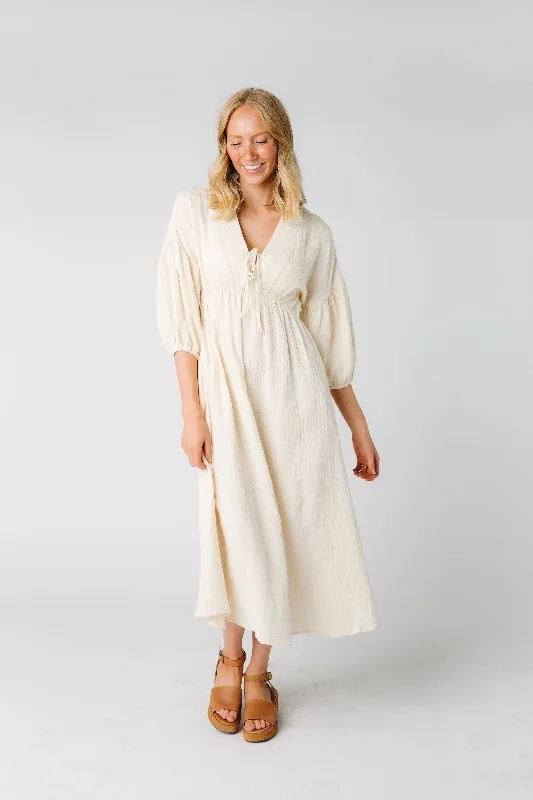 Gauze Midi Dress