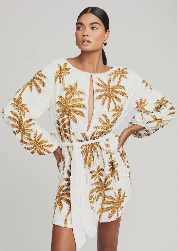 Grace Sequin Palm Dress