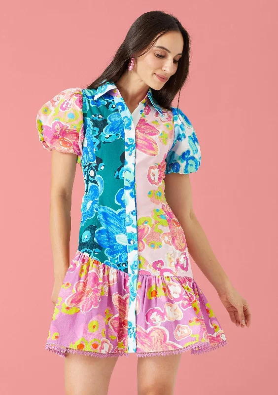 Gwen Dress - Floral Pond