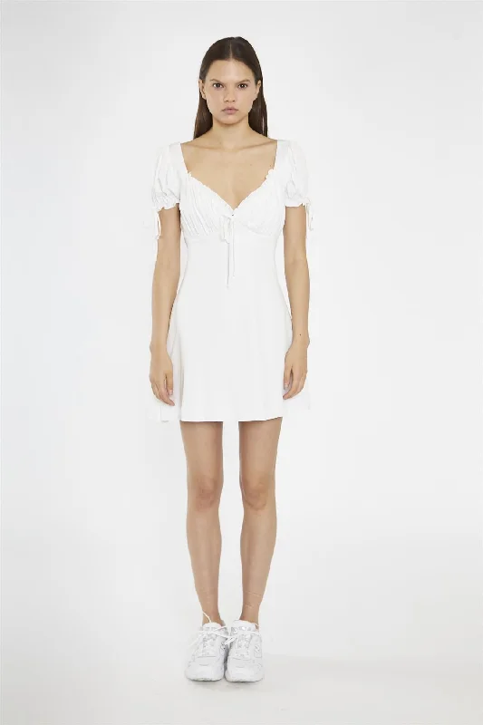 Off-White Milkmaid Mini-Dress