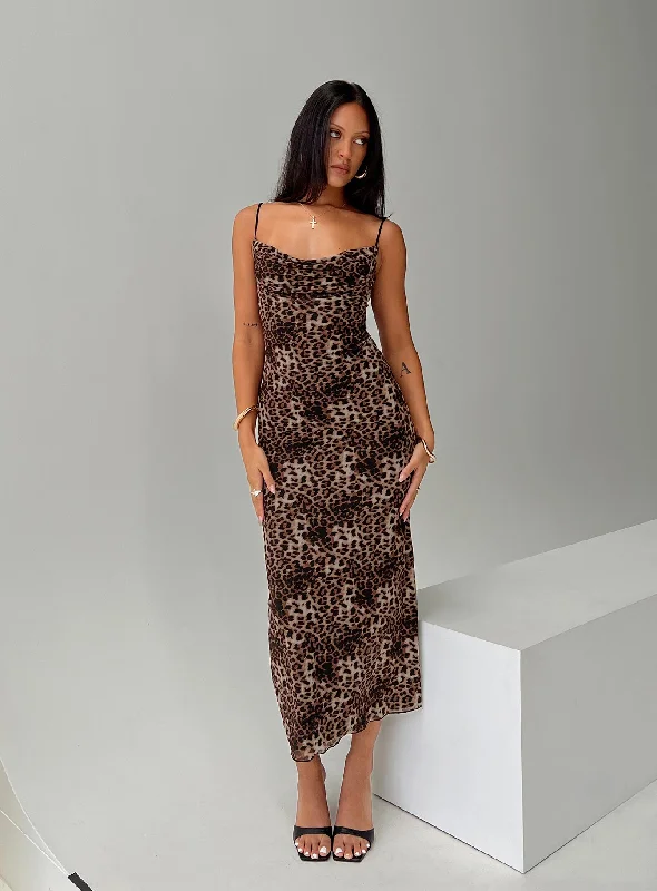 Sugar Maxi Dress Leopard