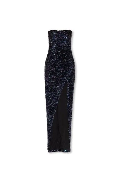 SEQUINNED SILK MAXI DRESS