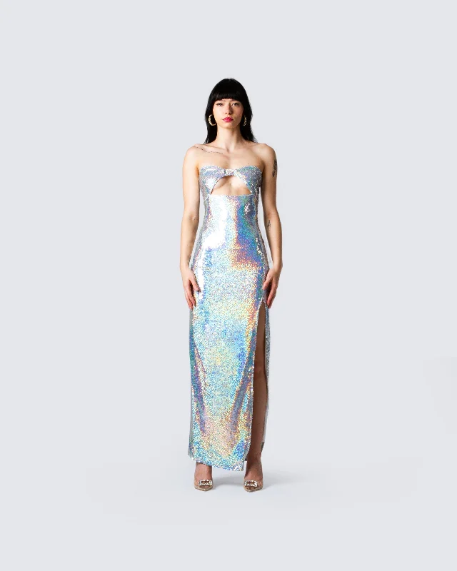 Alexi Multi Sequin Gown