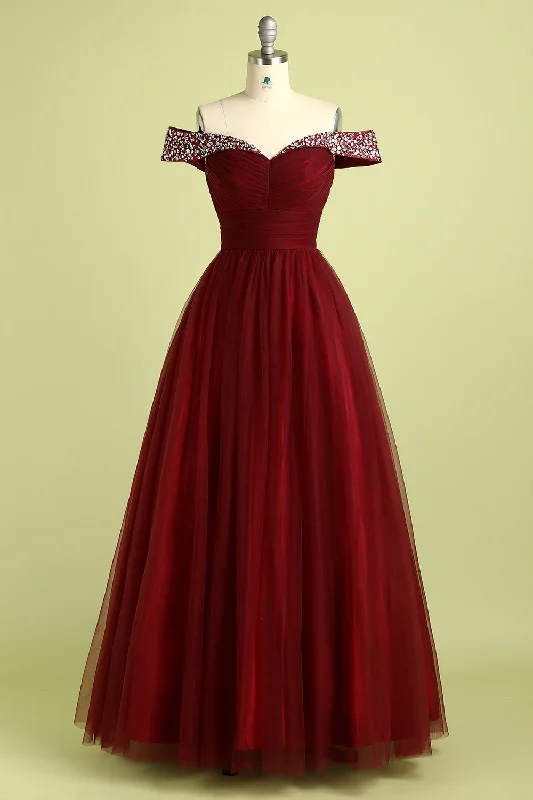 Burgundy Ball Gown