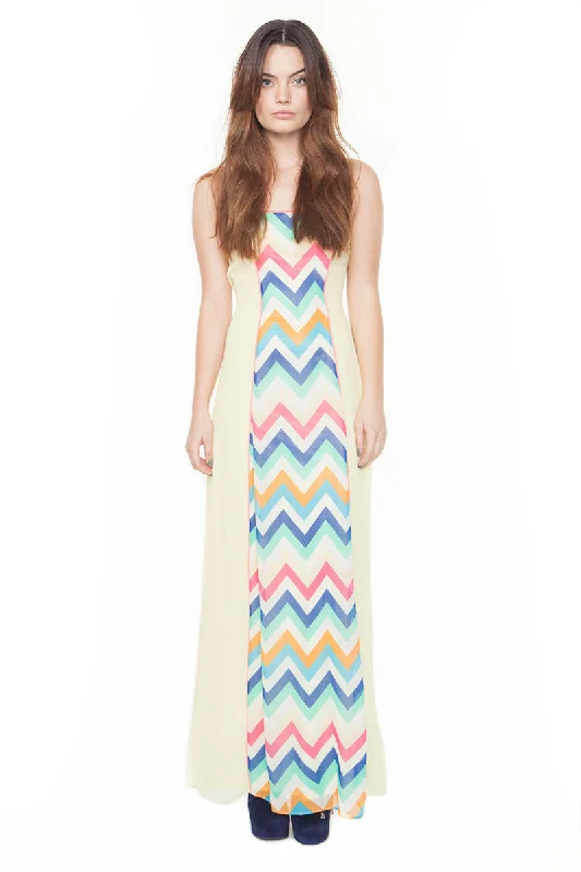 Chevron Column Dress