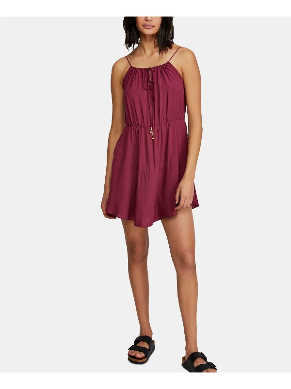 Free People Women's Shake It up Mini Dress Purple Size Large