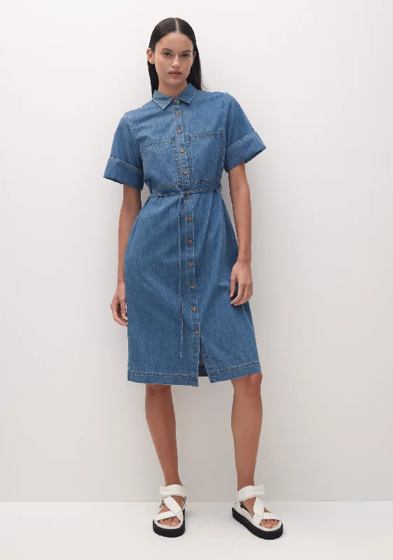 MORRISON VIVIAN DENIM DRESS - BLUE