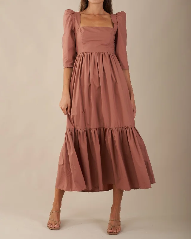 Prairie Maxi Dress - Rosewood