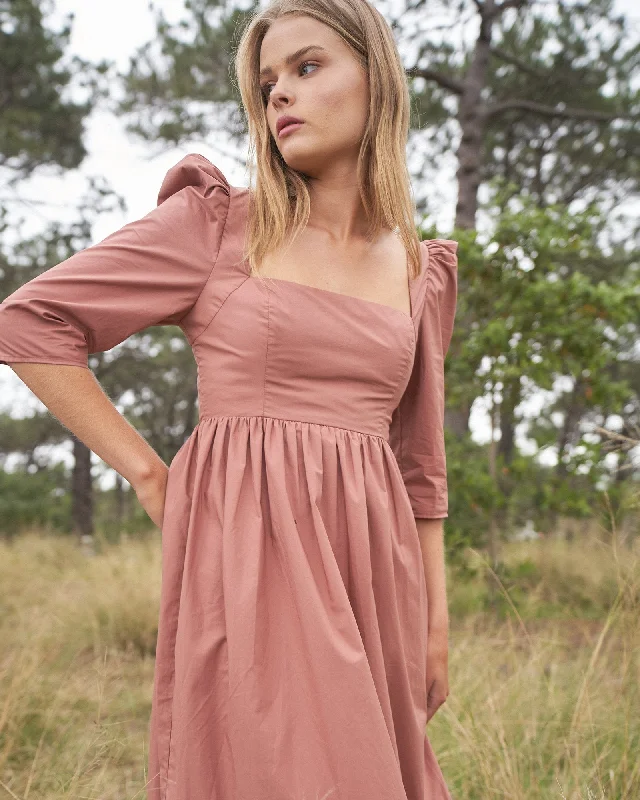 Prairie Maxi Dress - Rosewood