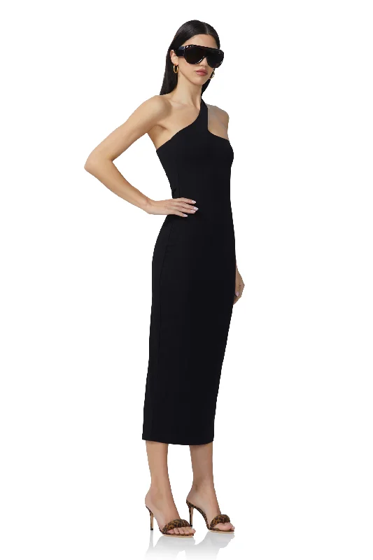 Sloane Midi Dress - Noir